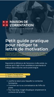 Guide Redaction Lettre de motivation