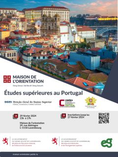 Séance d'info : Études supérieures au Portugal