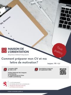 Atelier - Comment préparer mon CV et ma lettre de motivation?