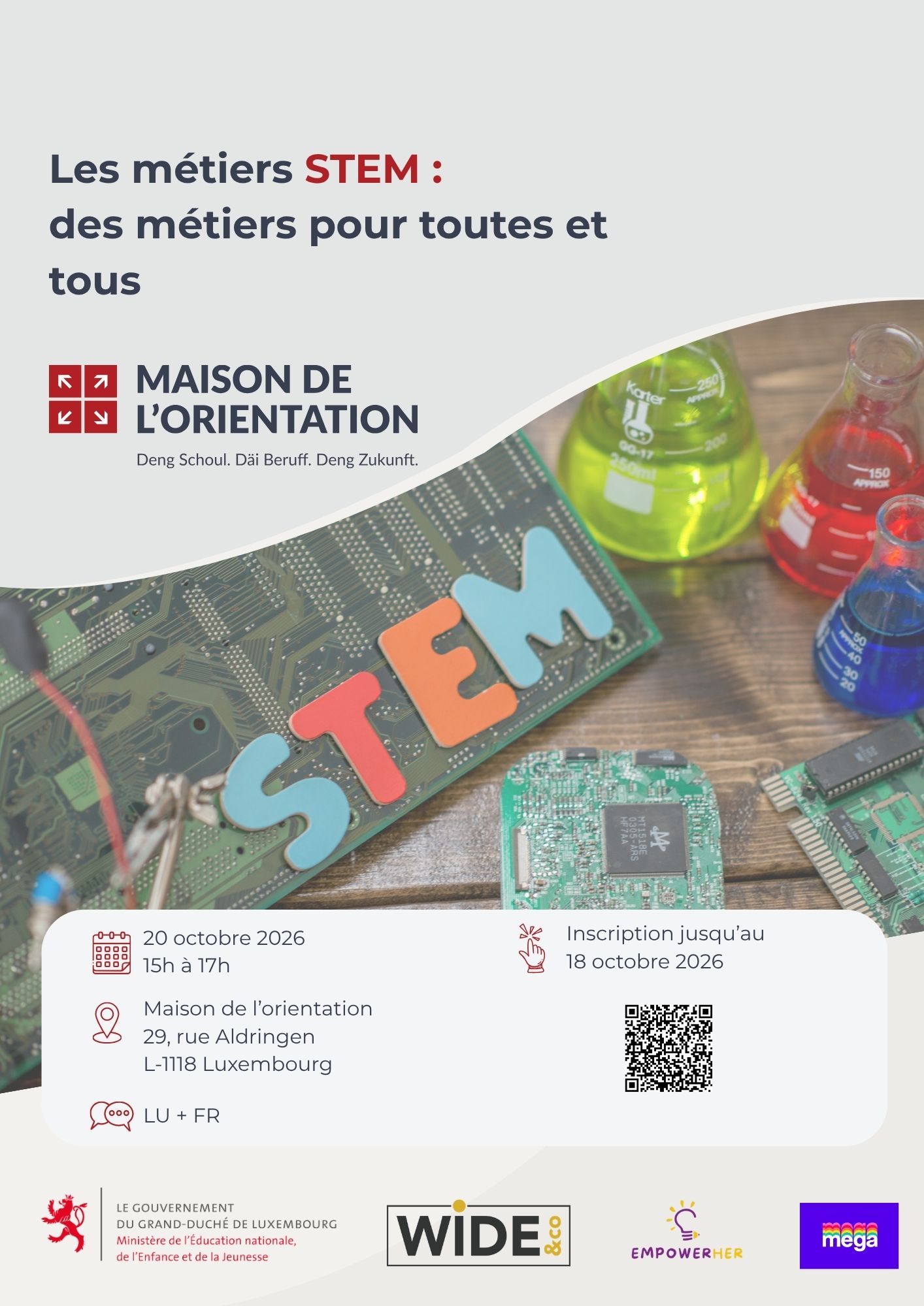 Séance d'info : Les métiers STEM, des métiers pour tous